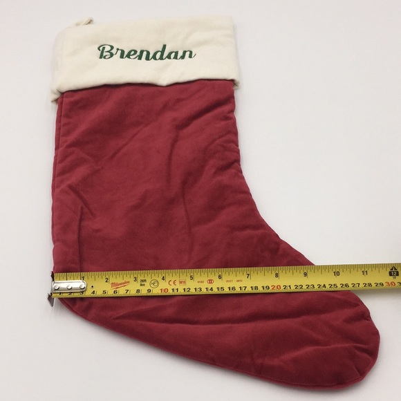 Pottery Barn Velvet Christmas Stocking “Brendan” - Picture 10 of 11
